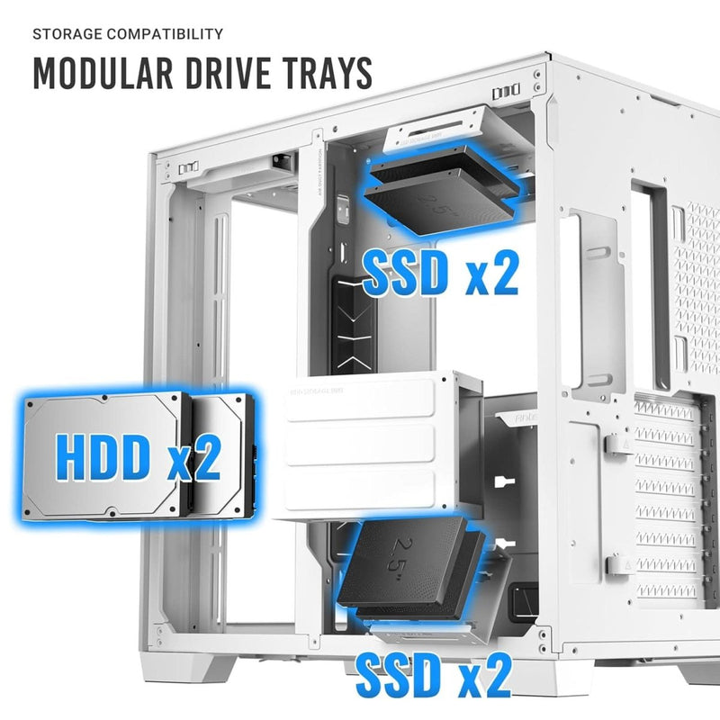 ANTEC C8 ALUMINUM WHITE E - ATX FULL TOWER CASE - SWIFT PERIPHERALS1093534