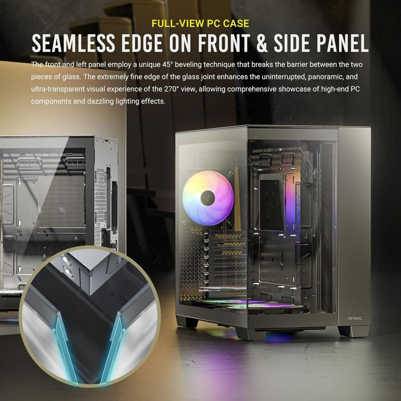 ANTEC C8 CASE FULL - TOWER E - ATX PC CABINET ARGB BLACK - SWIFT PERIPHERALS1091391