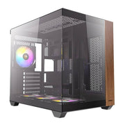 ANTEC CX800 WOOD ARGB MID TOWER TEMPERED GLASS PC GAMING CASE (BLACK) - SWIFT PERIPHERALS1093722