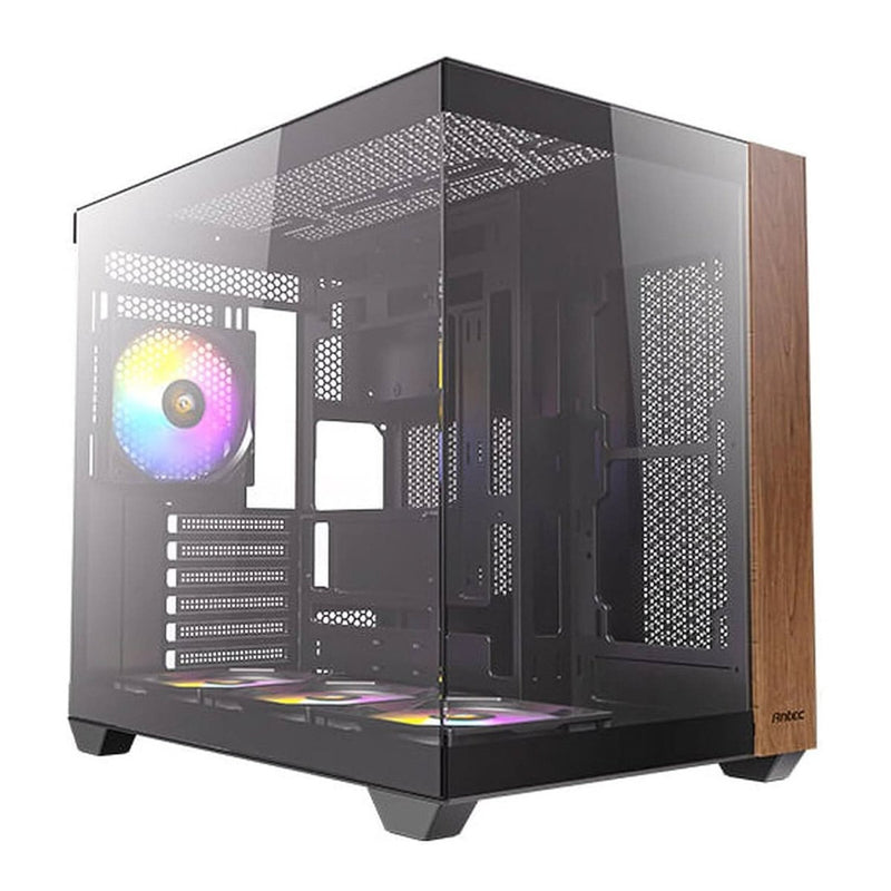 ANTEC CX800 WOOD ARGB MID TOWER TEMPERED GLASS PC GAMING CASE (BLACK) - SWIFT PERIPHERALS1093722