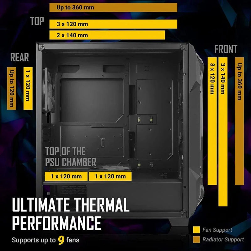 Antec DF600 Flux ARGB Tempered Glass Side Panel ATX Mid Tower Gaming Cabinet - Black - SWIFT PERIPHERALS‎DF600-FLUX