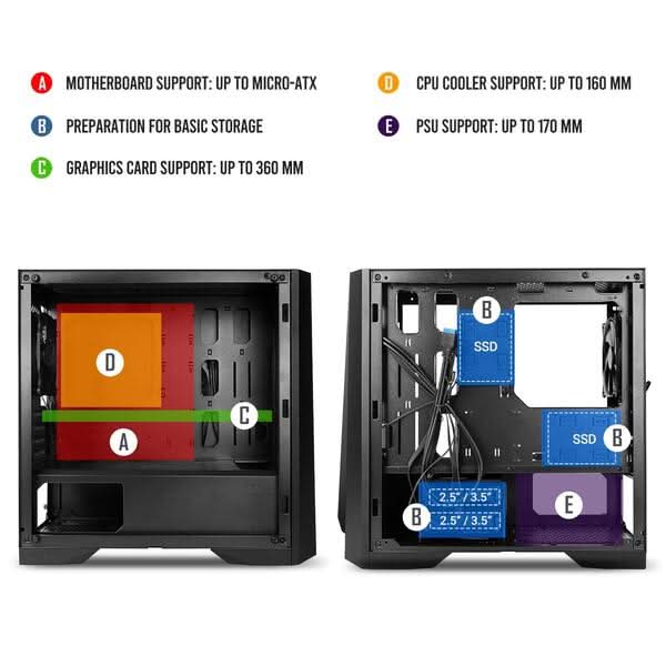 ANTEC DP301M MID - TOWER M - ATX CABINET - SWIFT PERIPHERALS100301