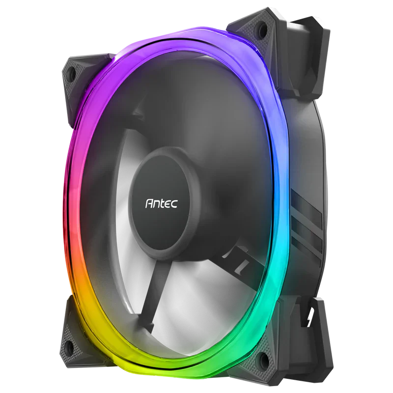 ANTEC FUSION 120 ARGB BLACK - 120MM ARGB CABINET FAN (SINGLE PACK) - SWIFT PERIPHERALS0-761345-57009-1