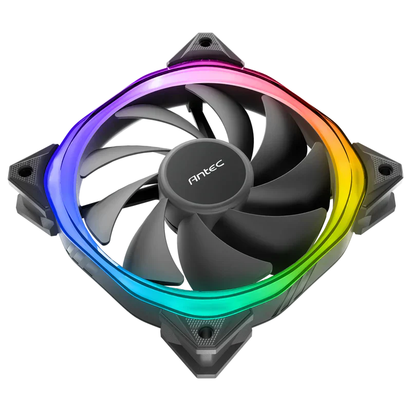 ANTEC FUSION 120 ARGB BLACK - 120MM ARGB CABINET FAN (SINGLE PACK) - SWIFT PERIPHERALS0-761345-57009-1