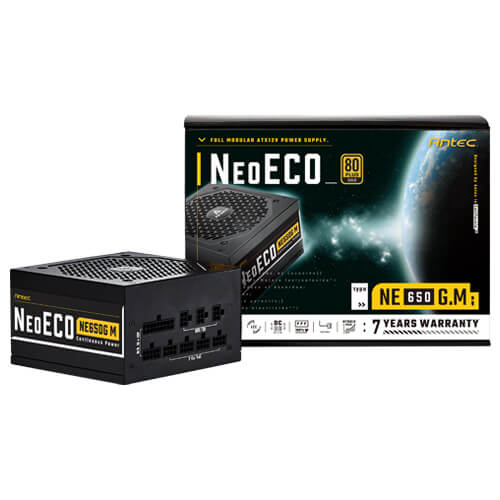 ANTEC NE650G M 650 WATT 80 PLUS GOLD SMPS - SWIFT PERIPHERALS0-761345-11751-7