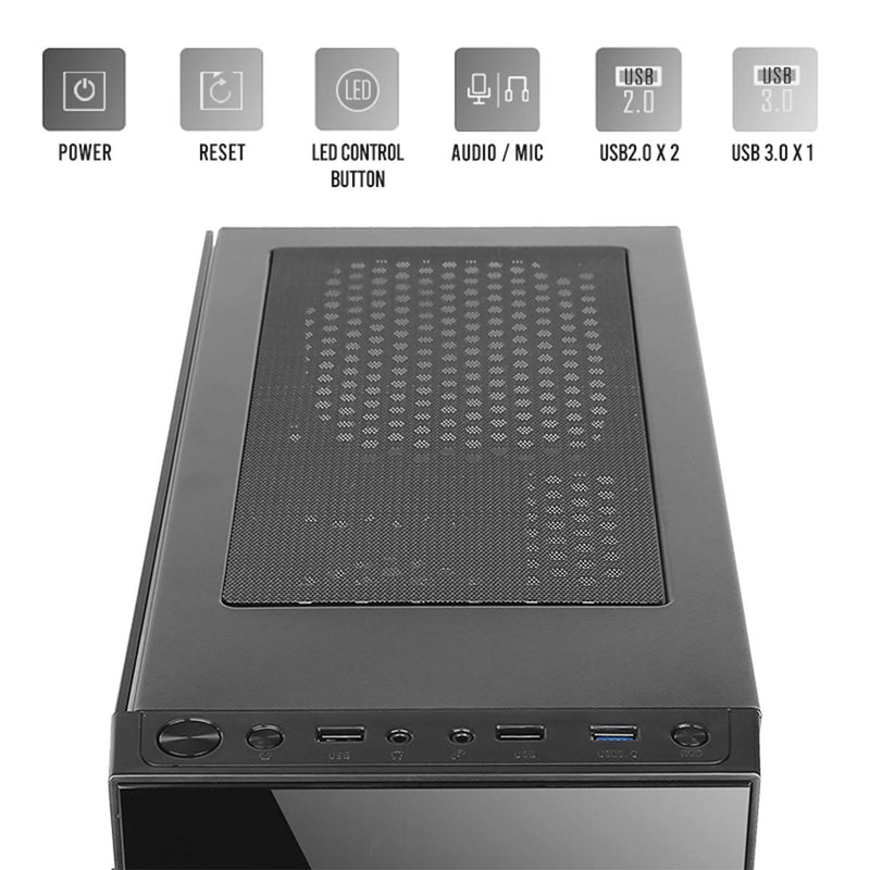 ANTEC NX210 MID - TOWER RGB CABINET - SWIFT PERIPHERALS100305