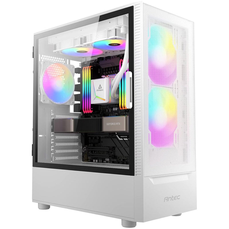 ANTEC NX410 V2 ARGB (ATX) MID TOWER CABINET (WHITE) - SWIFT PERIPHERALS0-761345-81042-5