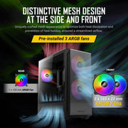 ANTEC NX416L ARGB (ATX) MID TOWER CABINET (BLACK) - SWIFT PERIPHERALS0-761345-10002-1