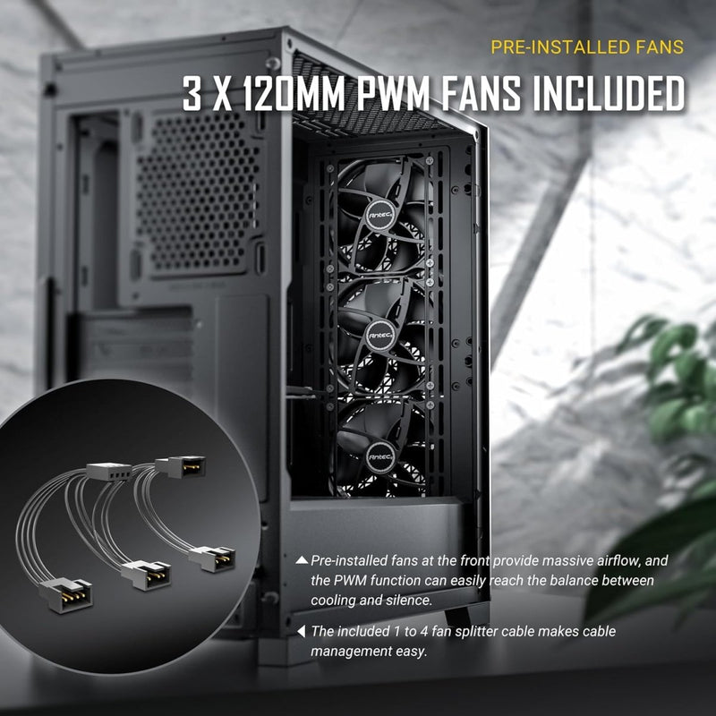 ANTEC P20C (E - ATX) MID TOWER CABINET (BLACK) - SWIFT PERIPHERALS0-761345-80103-4