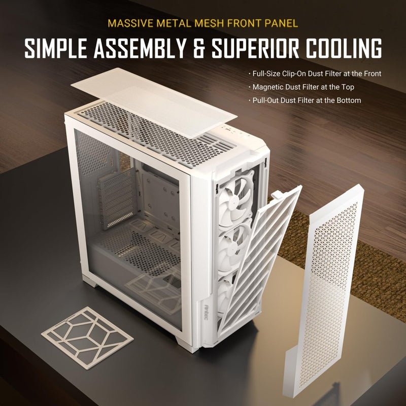 ANTEC P20C (E - ATX) MID TOWER CABINET (WHITE) - SWIFT PERIPHERALS0-761345-80108-9