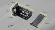 ANTEC SHIFT Verticle GPU Bracket with PCI - E 4.0 Riser Cable - Black - SWIFT PERIPHERALSAT-ARCVB-BK190-PCIE4-RTX40