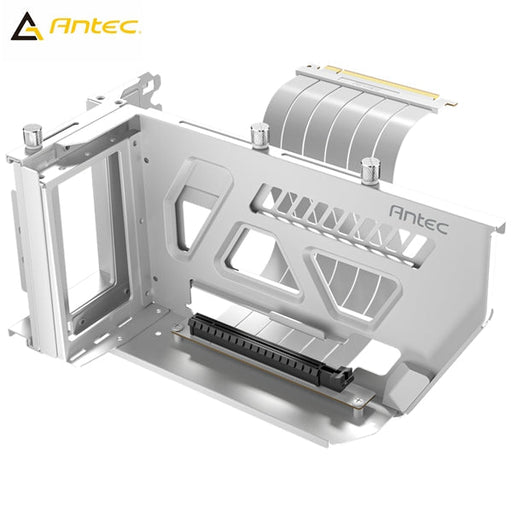 ANTEC SHIFT Verticle GPU Bracket with PCI - E 4.0 Riser Cable - White - SWIFT PERIPHERALSAT-ARCVB-W190-PCIE4-RTX40