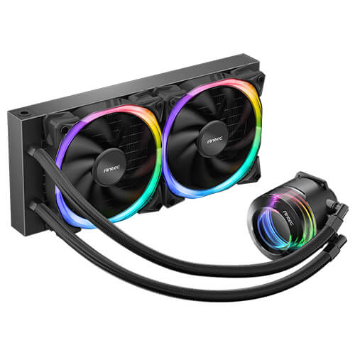 ANTEC VORTEX 240 LUM ARGB 240MM CPU LIQUID COOLER (BLACK) - SWIFT PERIPHERALS1093540