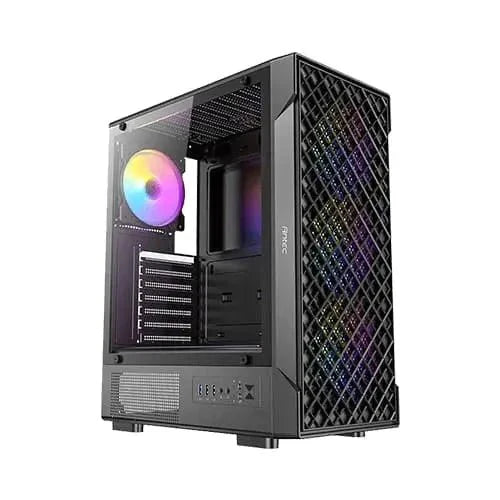 Antec VX320 ARGB ATX Mid Tower Cabinet (VX320 - ARGB - BLACK) - SWIFT PERIPHERALS1096675