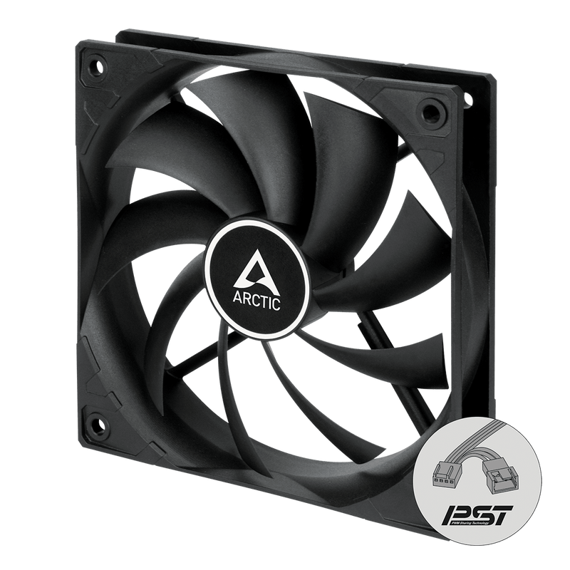 ARCTIC F12 PWM PST (BLACK) - SWIFT PERIPHERALSACFAN00200A