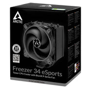 ARCTIC Freezer 34 eSports Tower CPU Air Cooler with 120mm BioniX - P Fan - Grey - SWIFT PERIPHERALSACFRE00073A