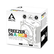 ARCTIC Freezer 36 A - RGB Tower CPU Air Cooler with 120mm P12 PWM - White - SWIFT PERIPHERALSACFRE00125A