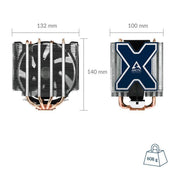 ARCTIC Freezer Xtreme Twin Tower CPU Air Cooler with PWM 120mm Fan - SWIFT PERIPHERALSUCACO-P0900-CSB01
