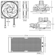ARCTIC Liquid Freezer II 240 RGB 240mm AIO CPU Liquid Cooler with Controller and PWM Pump - SWIFT PERIPHERALSACFRE00099A
