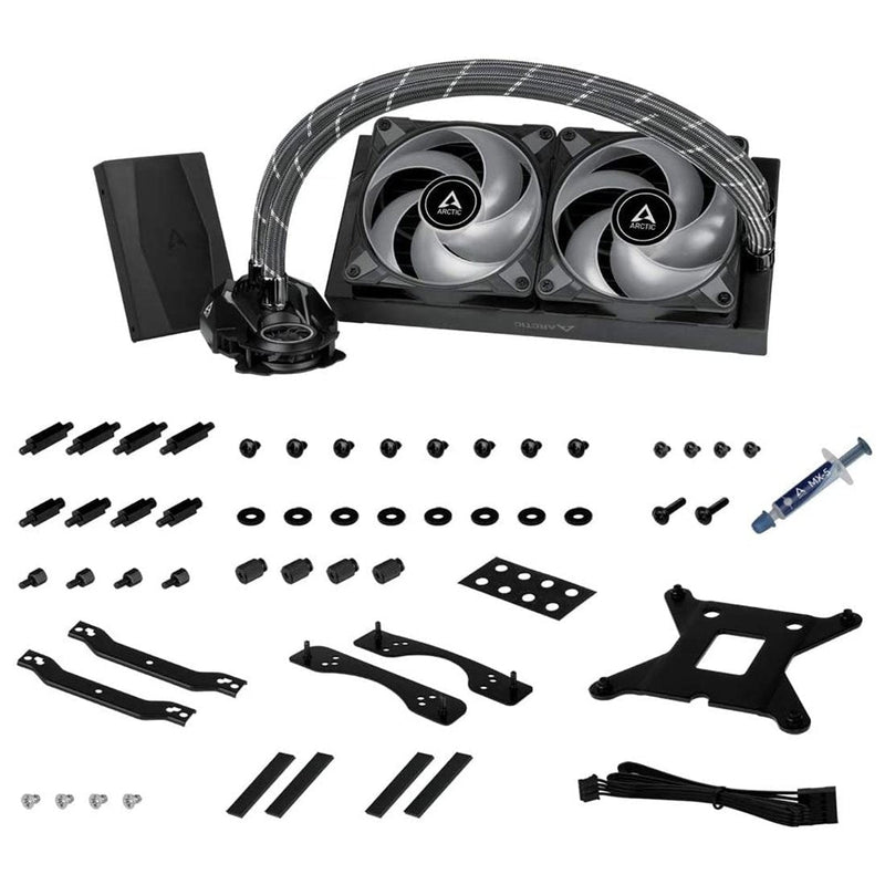 ARCTIC Liquid Freezer II 240 RGB 240mm AIO CPU Liquid Cooler with PWM Pump and VRM Fan - SWIFT PERIPHERALSACFRE00098A