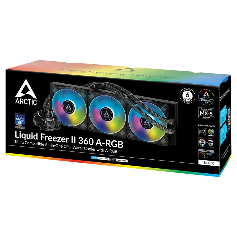 ARCTIC LIQUID FREEZER II - 360 A - RGB BLACK - SWIFT PERIPHERALSACFRE00101A