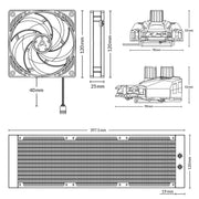 ARCTIC Liquid Freezer II 360 AIO 360mm CPU Liquid Cooler with PWM Pump and VRM Fan - SWIFT PERIPHERALSACFRE00068B