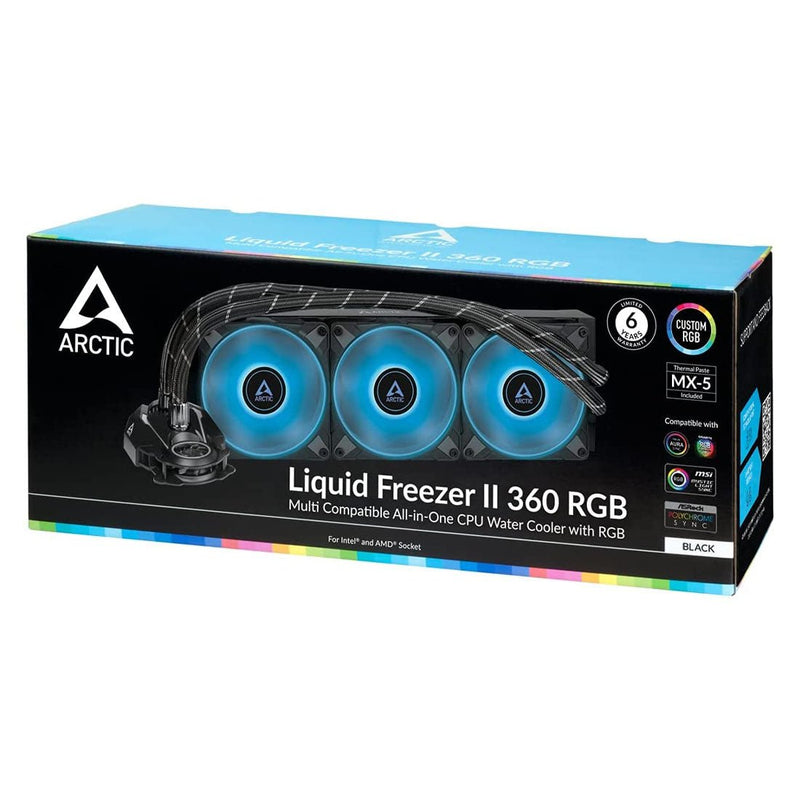 ARCTIC Liquid Freezer II 360 RGB 360mm AIO CPU Liquid Cooler with PWM Pump and VRM Fan - SWIFT PERIPHERALSACFRE00097A
