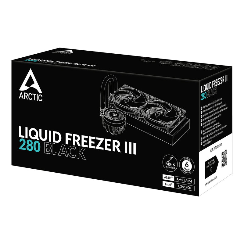ARCTIC LIQUID FREEZER III - 280 (BLACK) - SWIFT PERIPHERALSACFRE00135A