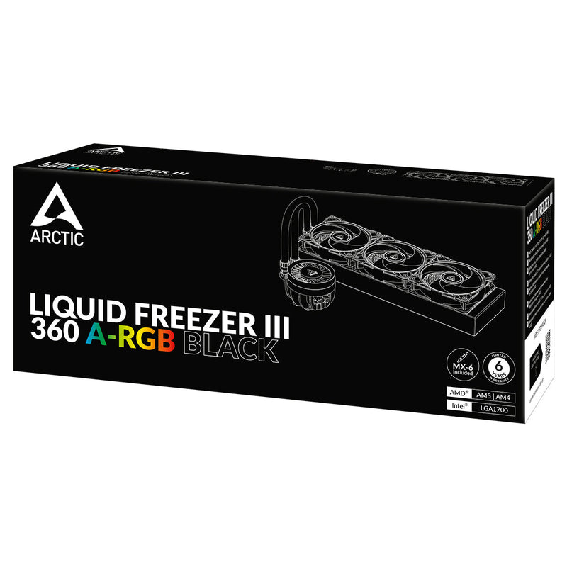 ARCTIC LIQUID FREEZER III - 360 A - RGB (BLACK) ACFRE00144A - SWIFT PERIPHERALS1092229