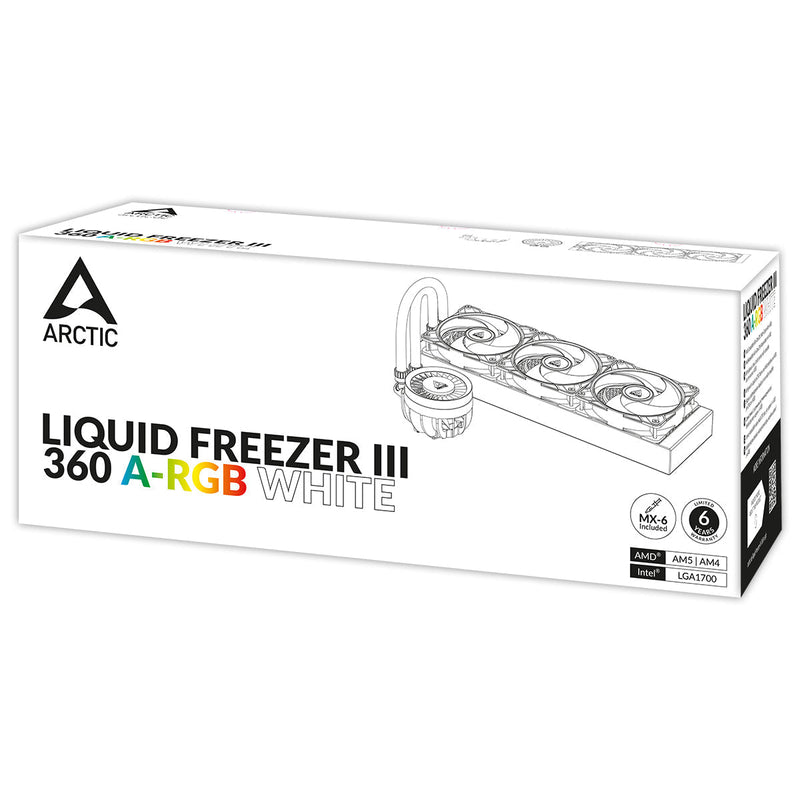 ARCTIC LIQUID FREEZER III - 360 A - RGB (WHITE) - SWIFT PERIPHERALS1092231