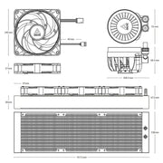 ARCTIC Liquid Freezer III 420 A - RGB 420mm AIO CPU Liquid Cooler - White - SWIFT PERIPHERALSACFRE00153A