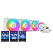 ARCTIC Liquid Freezer III 420 A - RGB 420mm AIO CPU Liquid Cooler - White - SWIFT PERIPHERALSACFRE00153A