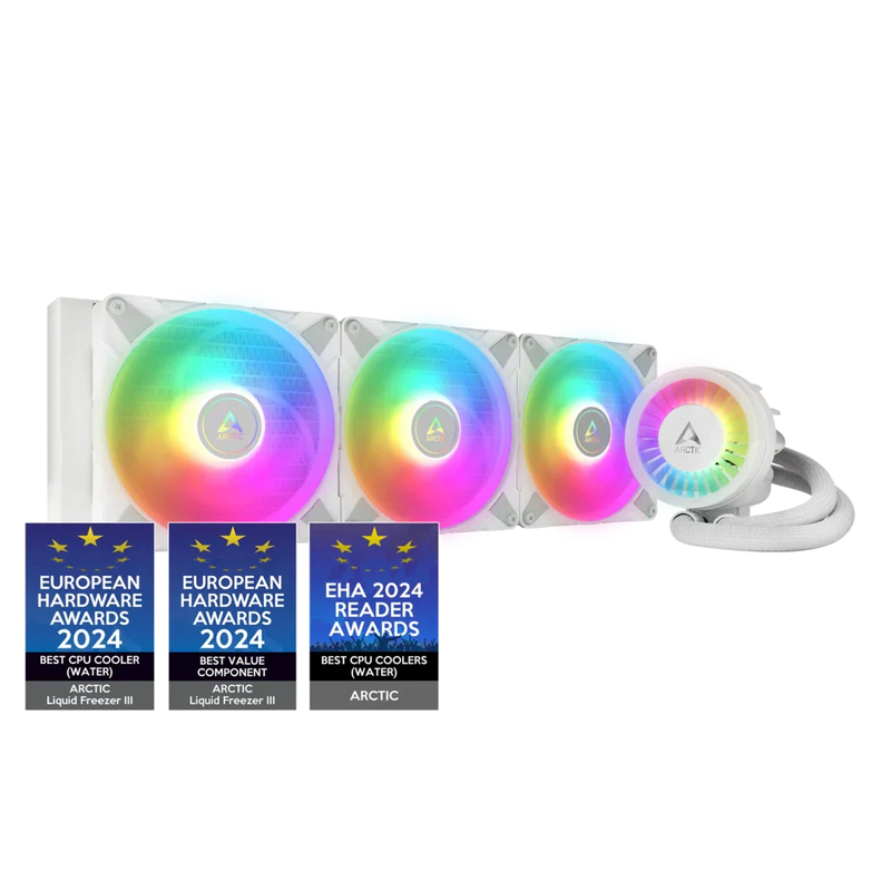 ARCTIC Liquid Freezer III 420 A - RGB 420mm AIO CPU Liquid Cooler - White - SWIFT PERIPHERALSACFRE00153A