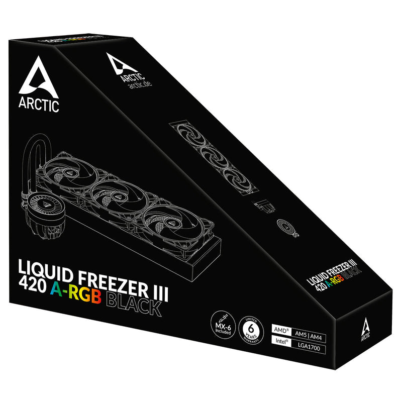 ARCTIC LIQUID FREEZER III - 420 A - RGB (BLACK) ACFRE00145A - SWIFT PERIPHERALS1092230