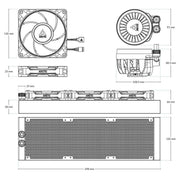ARCTIC LIQUID FREEZER III PRO 360 - AIO CPU COOLER, 3 X 120 MM WATER COOLING ACFRE00180A - SWIFT PERIPHERALS1094636