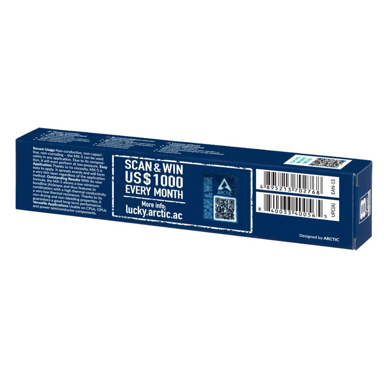 ARCTIC MX - 5 8gm with Spatula Carbon Based Thermal Paste - SWIFT PERIPHERALSACTCP00048A