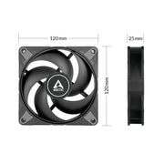 ARCTIC P12 MAX (BLACK) ACFAN00280A - SWIFT PERIPHERALS1092833