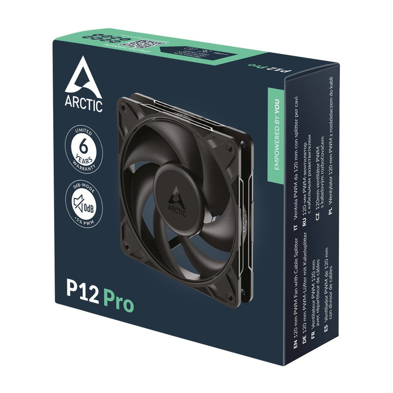 ARCTIC P12 Pro PWM 120mm CPU Case Fan - SWIFT PERIPHERALSACFAN00305A