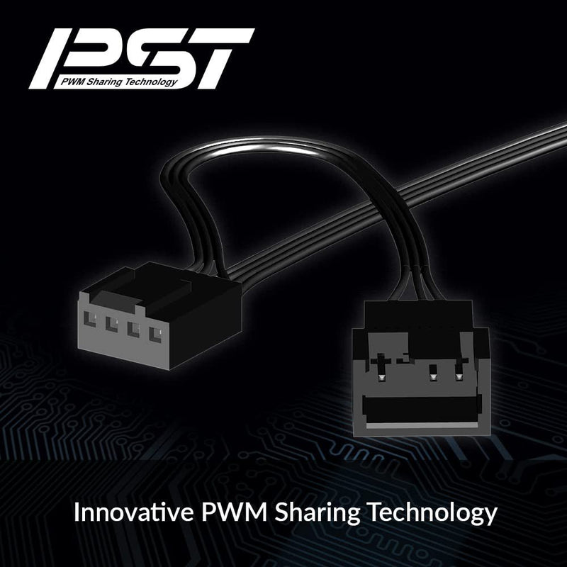 ARCTIC P12 PWM PST 120 mm Black CPU Case Cooling Fan - SWIFT PERIPHERALSACFAN00120A