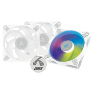 ARCTIC P12 PWM PST A - RGB 120mm CPU Case Cooling Fan Pack of 3 - White - SWIFT PERIPHERALSACFAN00258A
