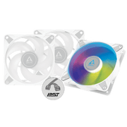 ARCTIC P12 PWM PST ARGB CABINET FAN 3 PACK WHITE (ACFAN00258A) - SWIFT PERIPHERALS1093674