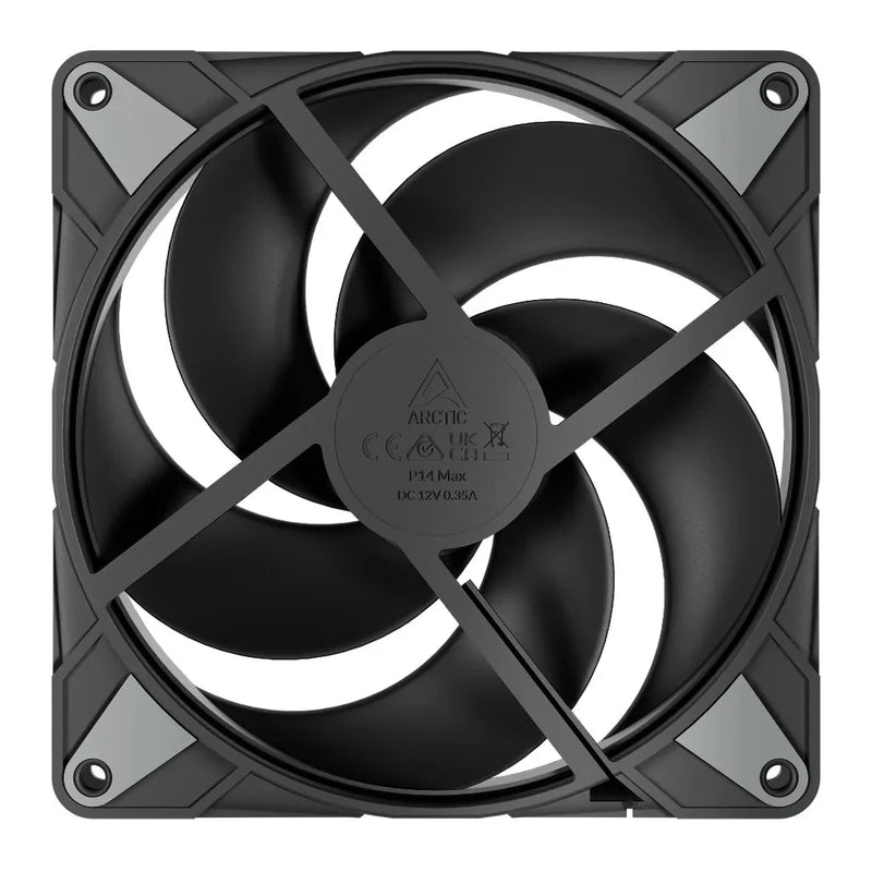 ARCTIC P14 MAX 140 mm CPU Case Cooling Fan - Black - SWIFT PERIPHERALSP14-Max-Black