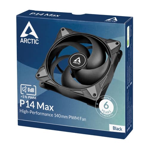 ARCTIC P14 MAX (BLACK) - SWIFT PERIPHERALSACFAN00287A