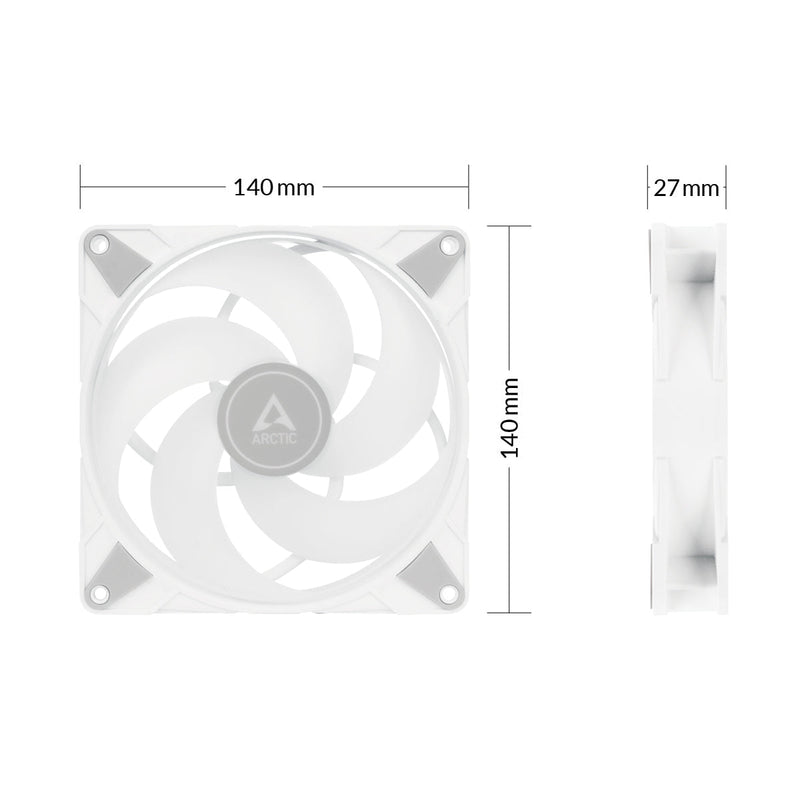ARCTIC P14 PWM PST A - RGB (WHITE) ACFAN00276A - SWIFT PERIPHERALS1093822