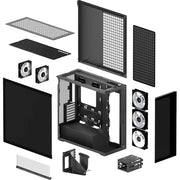 ARCTIC Xtender VG E - ATX Mid Tower Computer Case with Vertical GPU Mount - Mirror Black - SWIFT PERIPHERALSACPCC00019A
