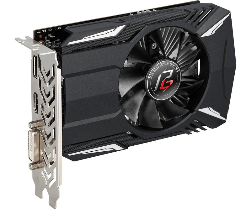 ASRock AMD Phantom Gaming Radeon RX550 4G OC GDDR5 128 - Bit Graphics Card - SWIFT PERIPHERALSPHANTOM-GAMING-RX550-4G