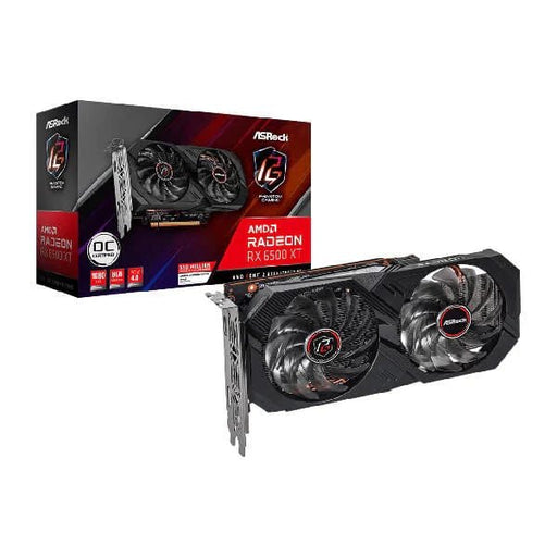ASRock AMD Radeon RX 6500XT Phantom Gaming OC 8GB GDDR6 64BIt Graphics Card - SWIFT PERIPHERALSRX6500XT-PG-8GO