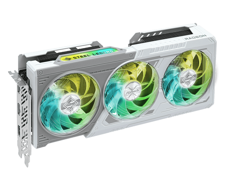ASROCK AMD RADEON RX 9060 XT STEEL LEGEND 8GB OC GRAPHIC CARD - SWIFT PERIPHERALS1094154