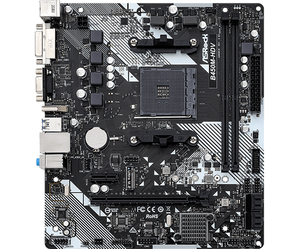 ASROCK B450M HDV R4.0 AMD AM4 MOTHERBOARD - SWIFT PERIPHERALS103848