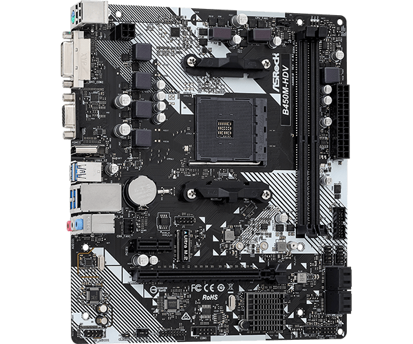 ASROCK B450M HDV R4.0 AMD AM4 MOTHERBOARD - SWIFT PERIPHERALS103848